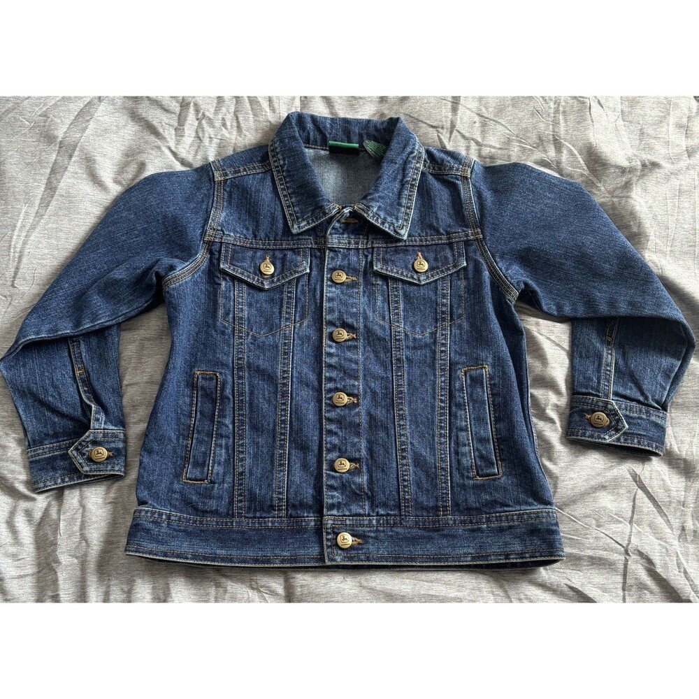 John Deere Denim Jean Jacket Size Youth Medium 5/6